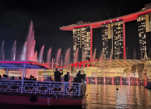 シンガポール夜景ツアー_スペクトラ鑑賞